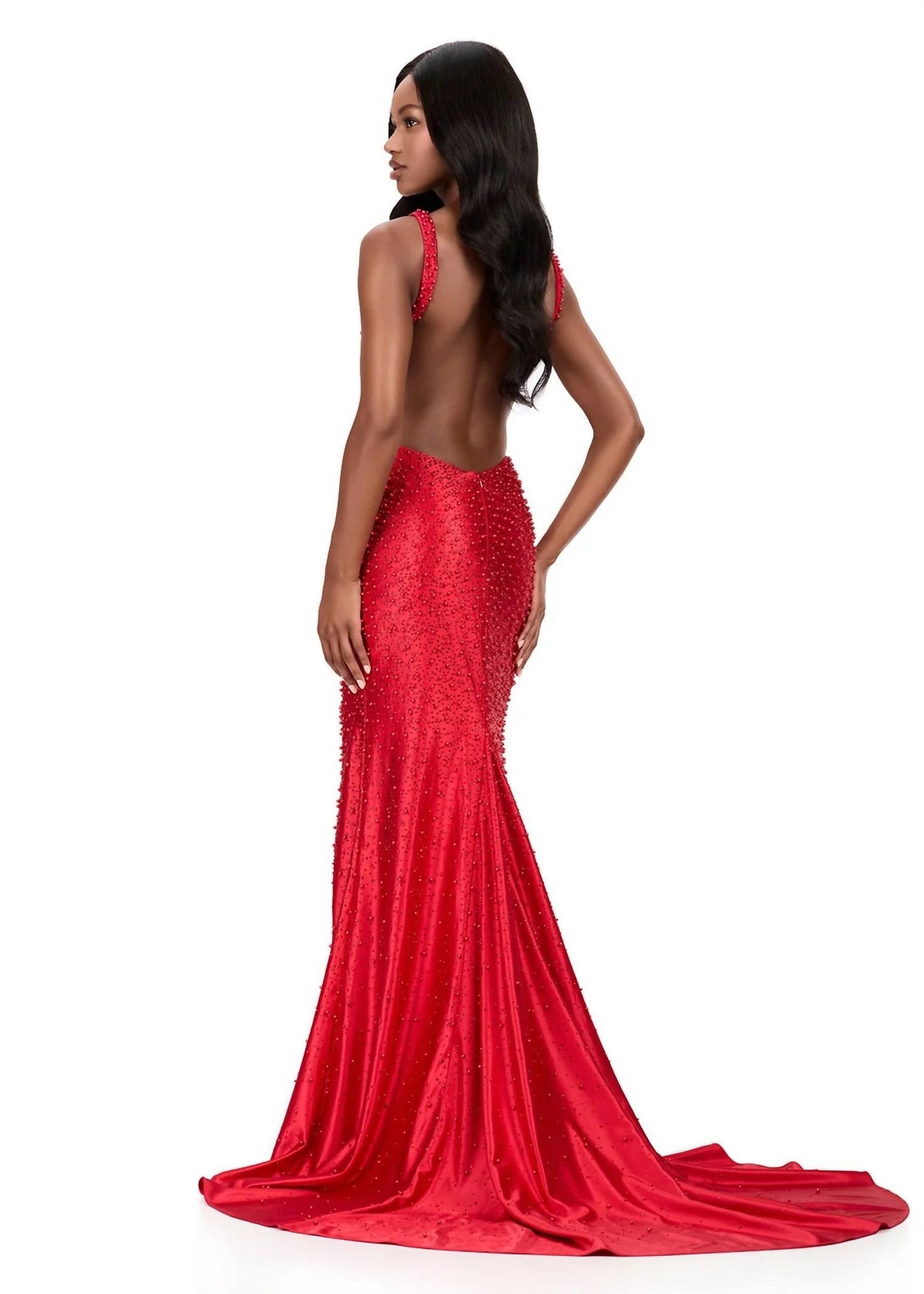 Ashleylauren - Beaded Evening Gown