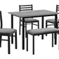 Dining Set, 5 Pieces, Rectangular, Small, Contemporary & Modern
