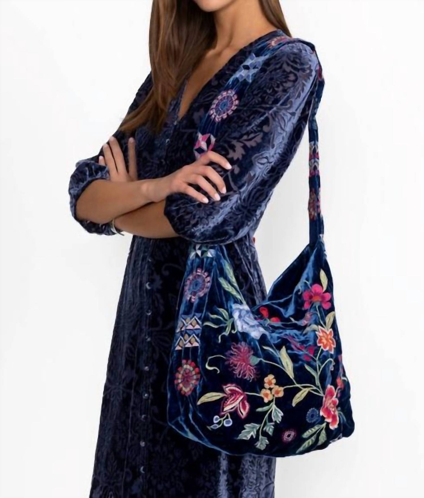 Johnny Was - VELVET WIDE STRAP TOTE BAG -NIKKOLA