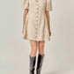 2.7 August Apparel - Lindsey Button Up Mini Dress