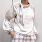 Eva Franco - Nora Satin Cinched Sleeve Blouse