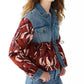 Steve Madden - Fashion Denim Colorblock Jacket