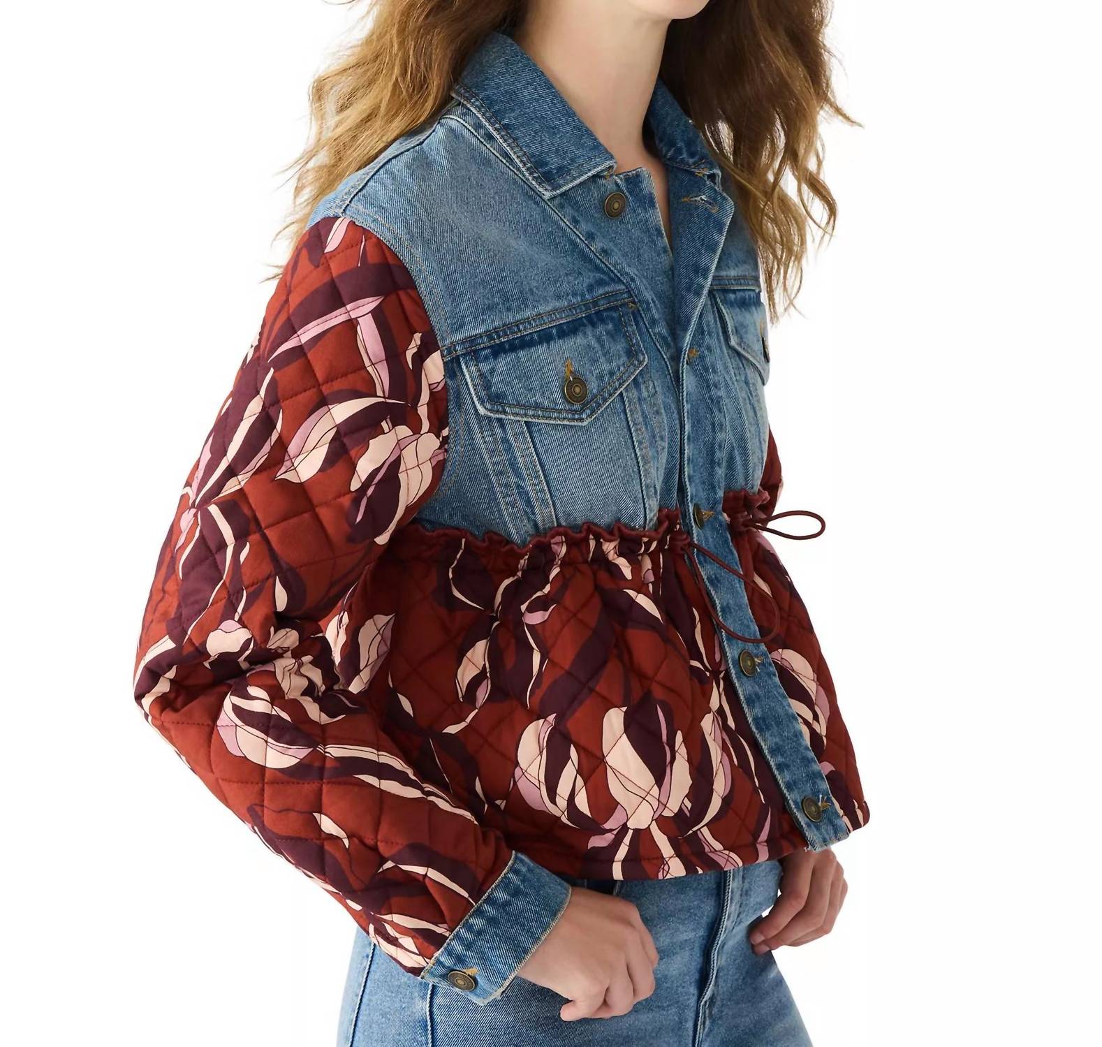 Steve Madden - Fashion Denim Colorblock Jacket