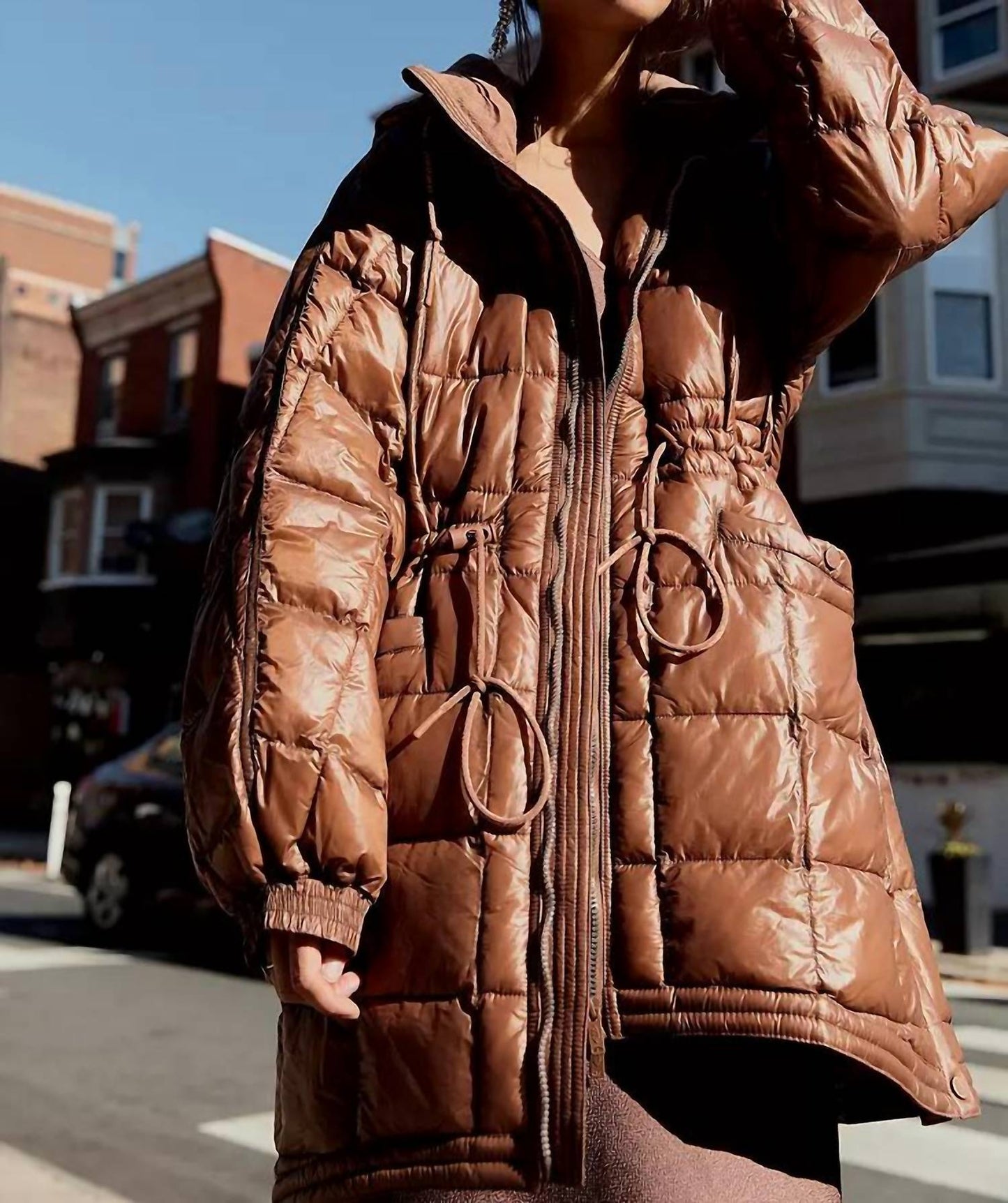 Free People - Patricia Packable Poncho Puffer Jacket