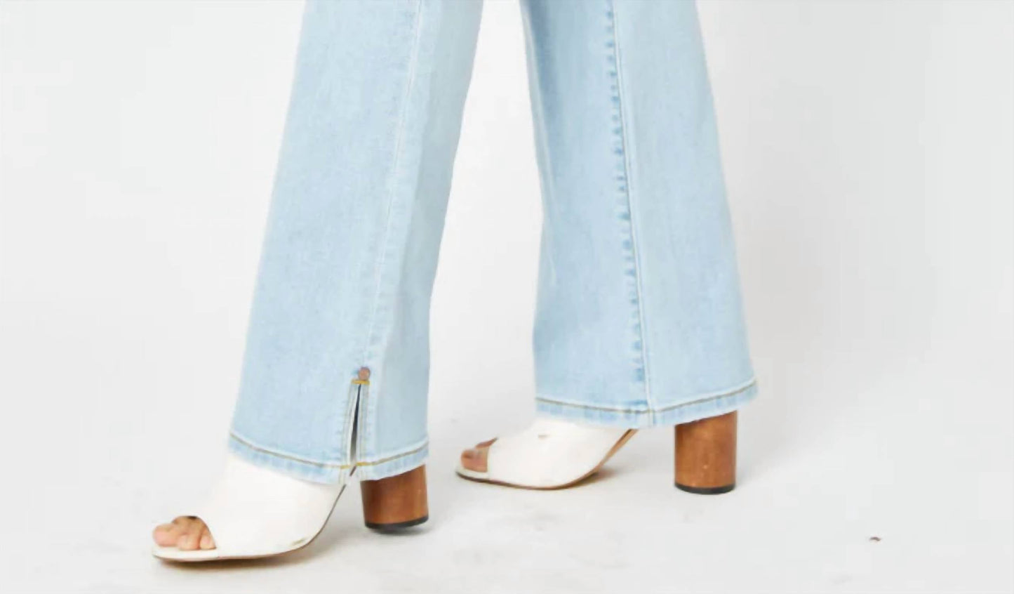 Judy Blue - Mid Rise Side Slit Bootcut Jeans