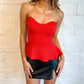 Adeline - Barely There Peplum Top