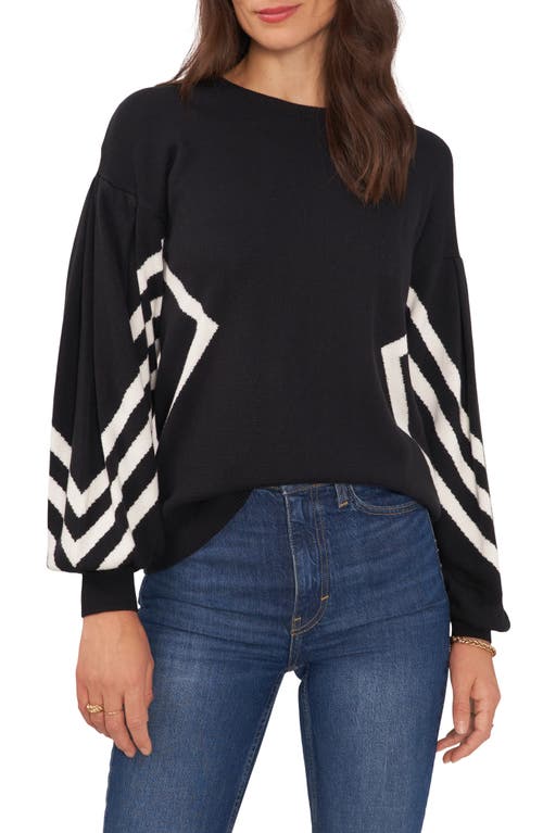 vince-camuto-womens-drop-shoulder-bishop-sleeve-top-black-xxl