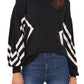 Vince Camuto Women's Drop Shoulder Bishop Sleeve Top - Black XXL