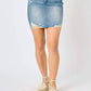 Judy Blue - Fray Hem Distressed Jean Skirt