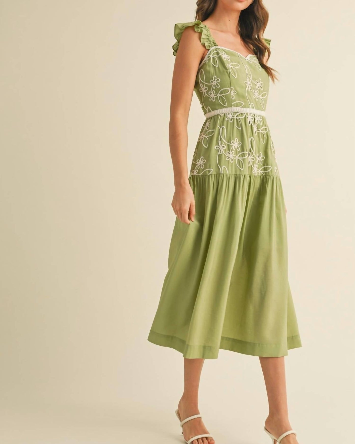 &Merci - Ruffle Sleeve Sundress