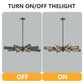 34' Modern Industrial Sputnik 8-Light Chandelier
