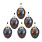 Christmas Ball Ornaments Set of 6 Glass Decorative Hanging Balls