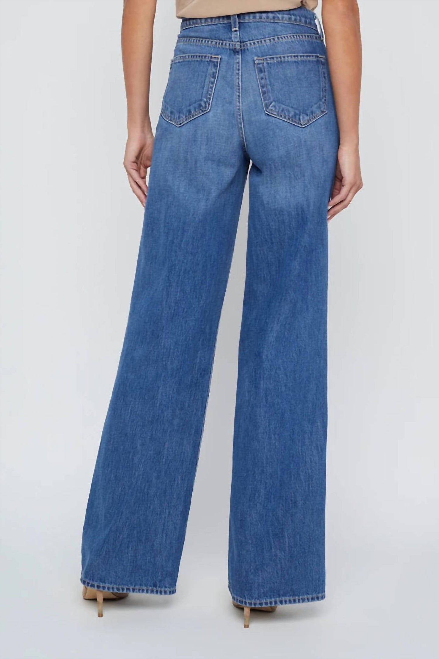 L'Agence - Alicent High Rise Sneaker Wideleg Jeans