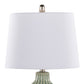 Rockwell 23" Contemporary Ceramic Table Lamps in Sage - Set of 2