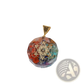 7 Chakra Natural Stone Filigree Healing Pendant Necklace