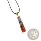 7 Chakra Natural Stone Filigree Healing Pendant Necklace