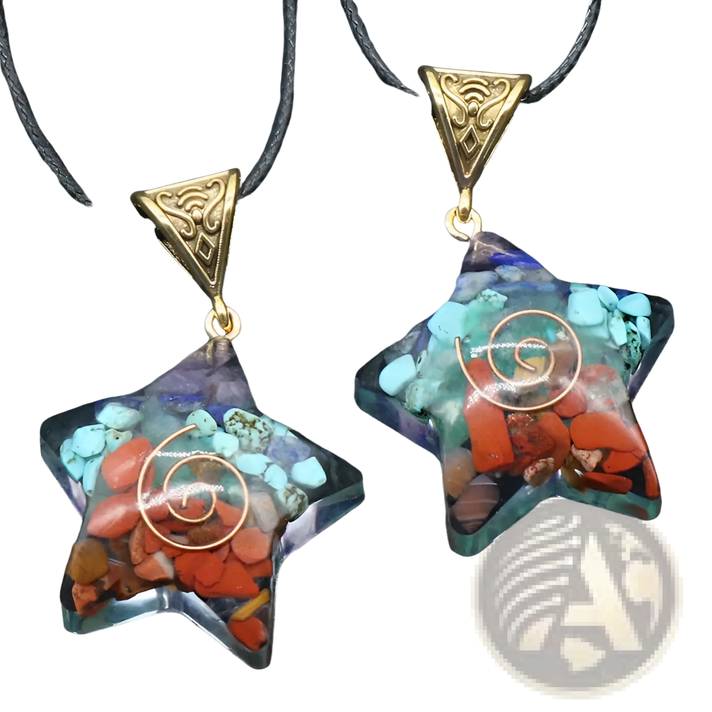 7 Chakra Natural Stone Filigree Healing Pendant Necklace