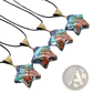 7 Chakra Natural Stone Filigree Healing Pendant Necklace
