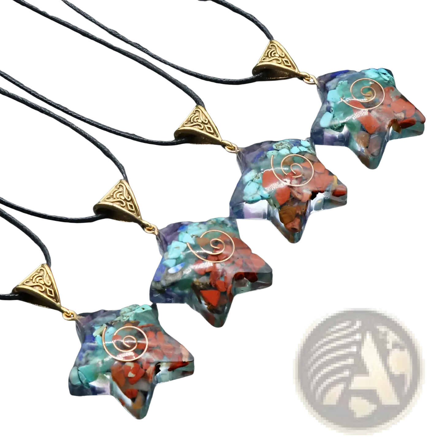 7 Chakra Natural Stone Filigree Healing Pendant Necklace