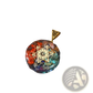 7 Chakra Natural Stone Filigree Healing Pendant Necklace