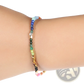 7 Chakras Constellation Agate Bracelet with Gold Accents