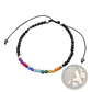 7 Chakras Constellation Agate Bracelet with Gold Accents
