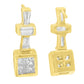 14K Yellow Gold 1 1/3 cttw Diamond Hoop Earrings (G-H, VS1-VS2)