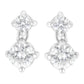 14K White Gold 1 cttw Double Diamond Stud Earrings (H-I Clarity, SI2-I1 Color)