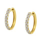 10KT Two-Toned Gold Diamond Hoop Earring (1/2 cttw, J-K Color, I2-I3 Clarity)