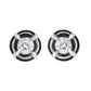 Black Rhodium Plated .925 Sterling Silver Round 1-1/2 cttw Diamond Double Halo 4-Prong Solitaire Milgrain Stud Earrings (H-I Color, I2-I3 Clarity)