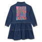 Billieblush - Long Sleeve Flounced Denim Dress