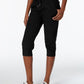 Calvin Klein Women's Woven Cropped Pants Black Size X-Small