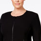 Calvin Klein Women's Plus Fit Solutions Zip Front Jacket Black Size 16W