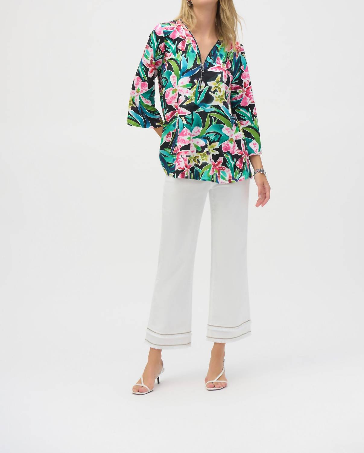 Joseph Ribkoff - Women's Silky Knit Tropical Tunic Top
