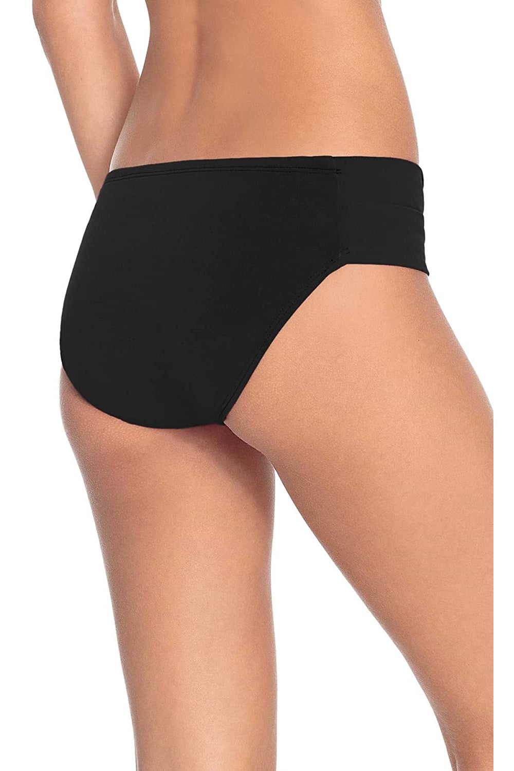 Robin Piccone Women's  Ava Twist Hipster Bikini Bottoms In Black Size Medium Black Size M