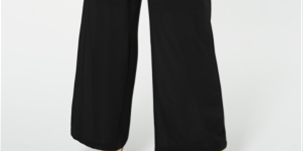 NY Collection Women's Palazzo Pants Black Size Petite X-Small