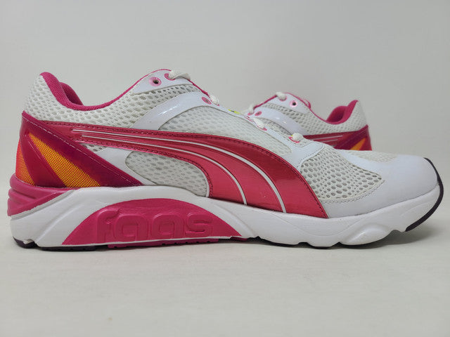Puma Women's Faas 600 S Running Shoes White/Fuschia/Yellow Size 9.5 B(M) Us