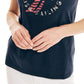 Nautica Women's Crafted Graphic T-Shirt Blue Size Small