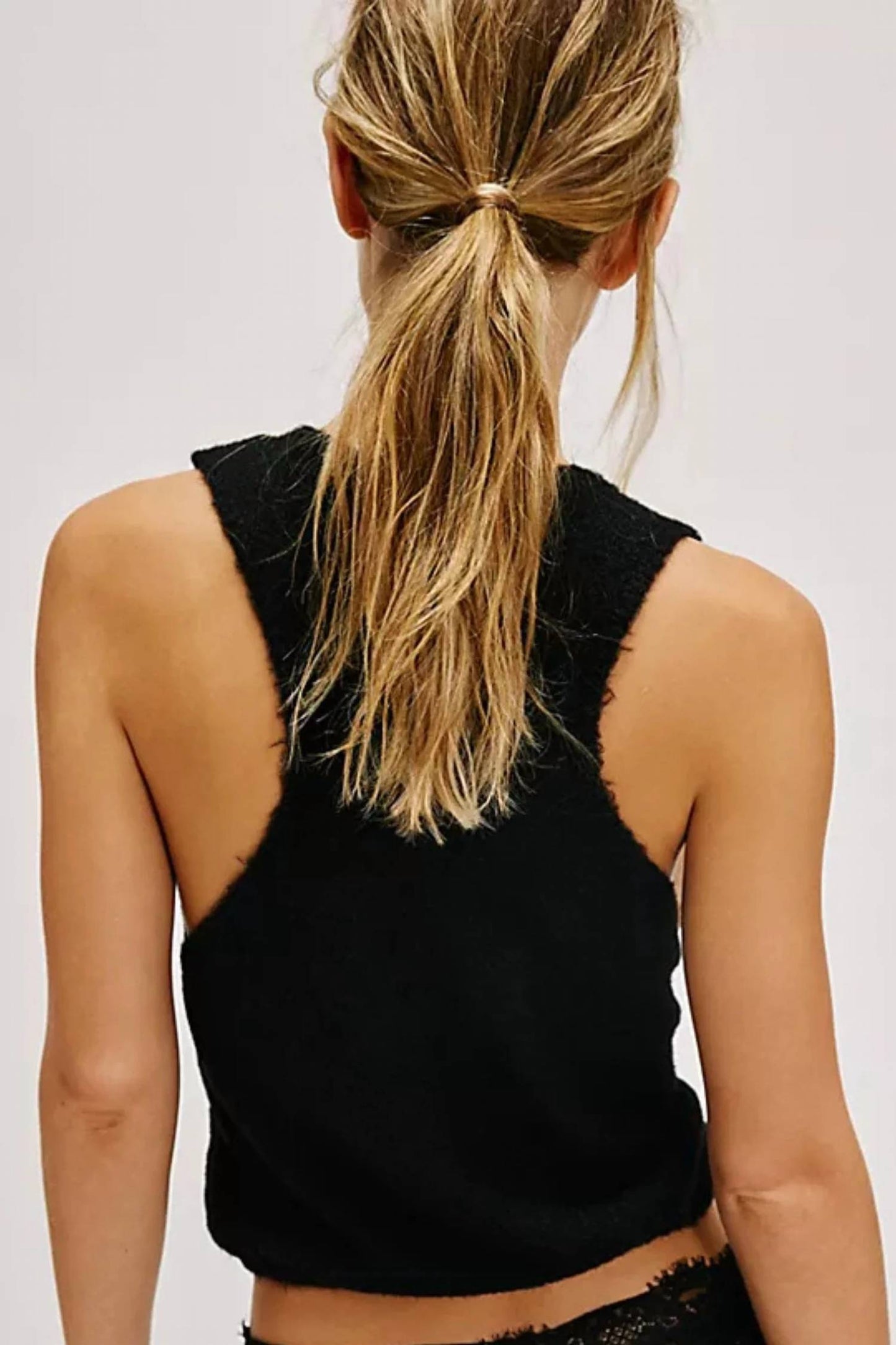 Free People - WARM FLUFF CROP TOP