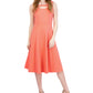 Sandra Women's Darren Textured Keyhole Fit & Flare Dress Pink Size Medium