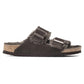 Birkenstock - Unisex Arizona Shearling Suede Leather Sandals