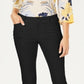 Charter Club Women's Solid Newport Slim Leg Pants Black Size 8 Petite