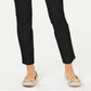 Charter Club Women's Solid Newport Slim Leg Pants Black Size 8 Petite