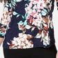 JM Collection Women's Printed Jacquard Top Blue Size X-Large