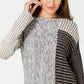 Style & Co Women's Long Sleeve Boat Neck Sweater Black Size Medium