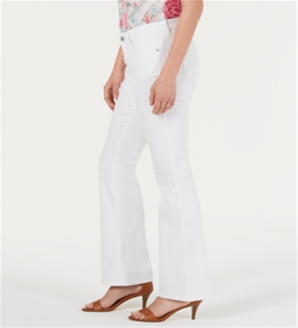 Style & Co Women's Curvy Fit Bootcut Jeans White Size 18 S