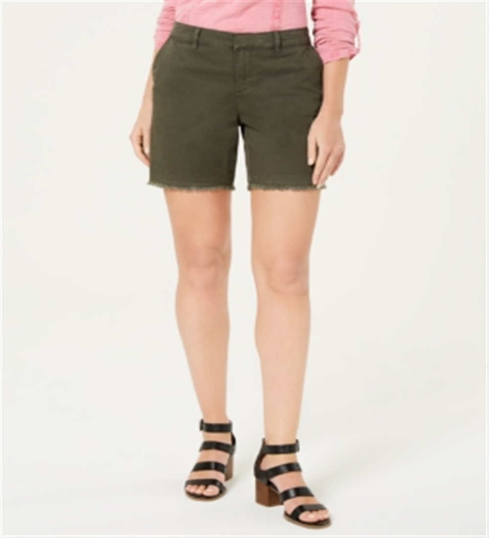 Style & Co Women's Cutoff Shorts Green Size 8