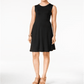 Style & Co Women's Black Sleeveless Swing Dress Size Petite