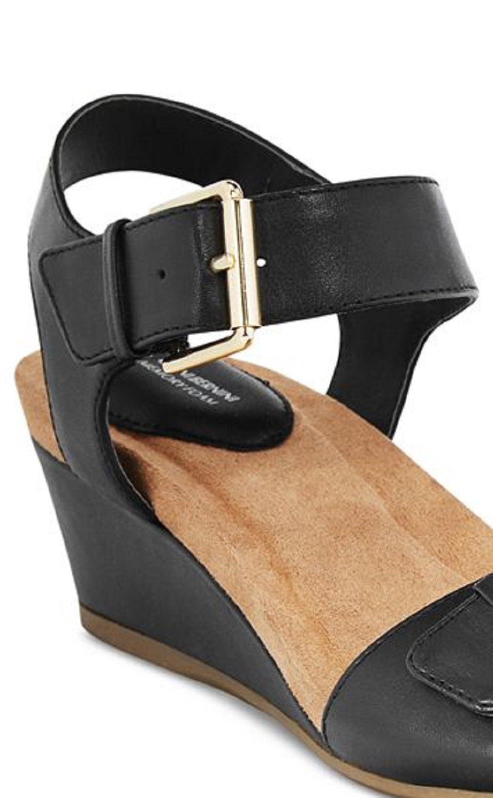 Giani Bernini Women's Bryana Memory Foam Wedge Sandals Black Size 9 W