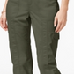 Style & Co Women's Knit Waistband Cargo Capri Pants Green Size 16